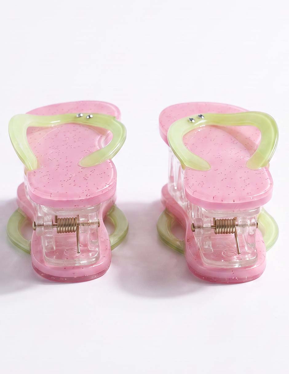 Set de pinzas para el cabello de plástico 2