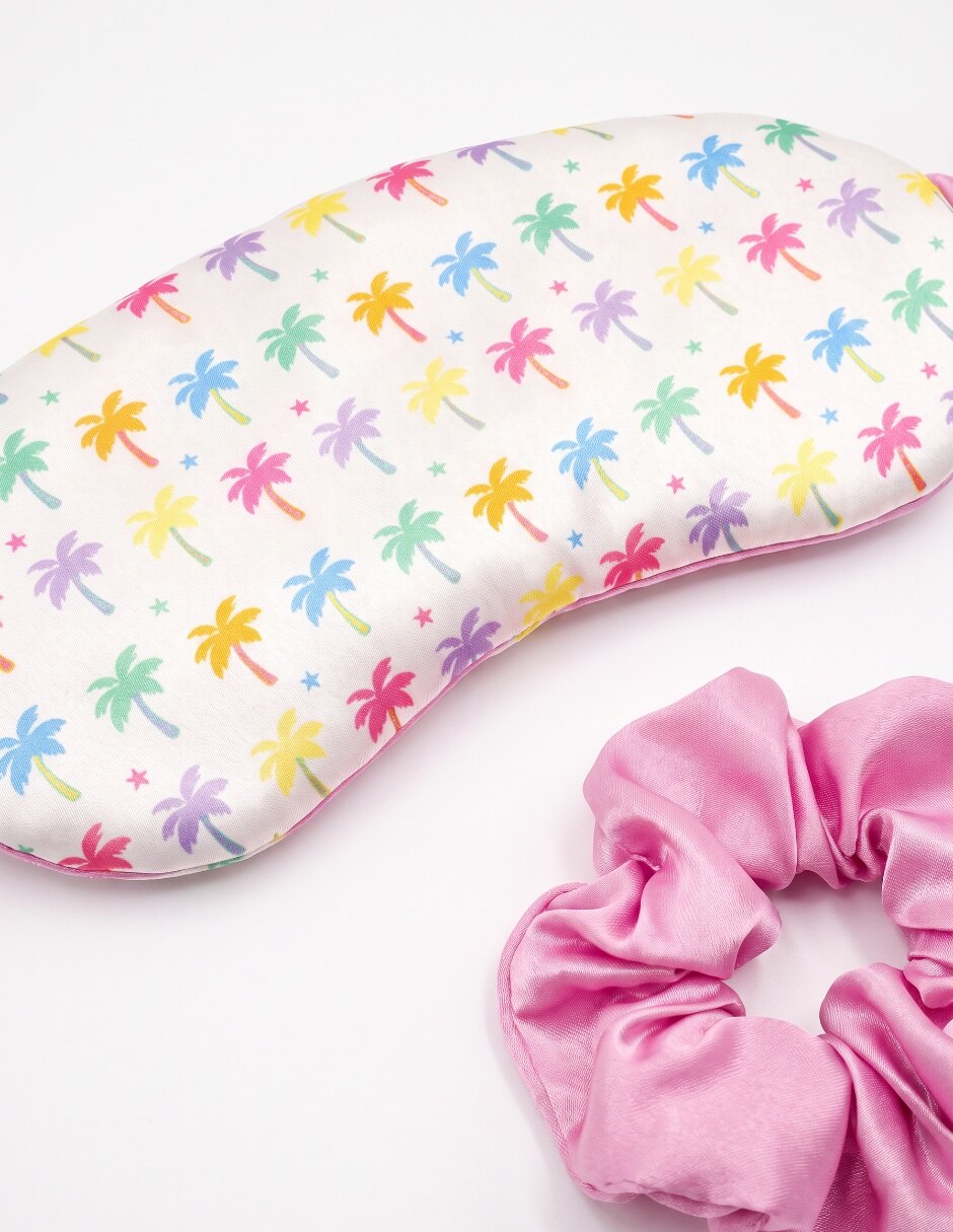 Set satin eye mask and scrunchie 3