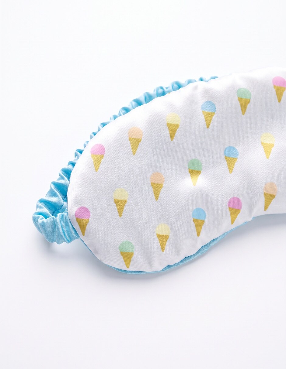 Set satin eye mask and scrunchie 4