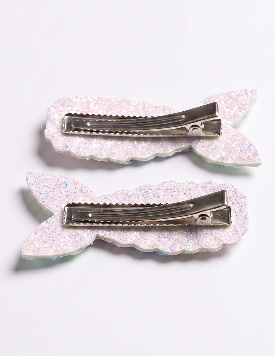 Set broche para cabello con acabado brillante 2