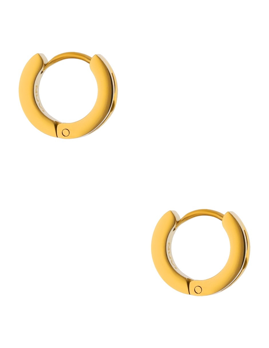 Aretes Huggies Redondos Nuvi Con Acabado Liso