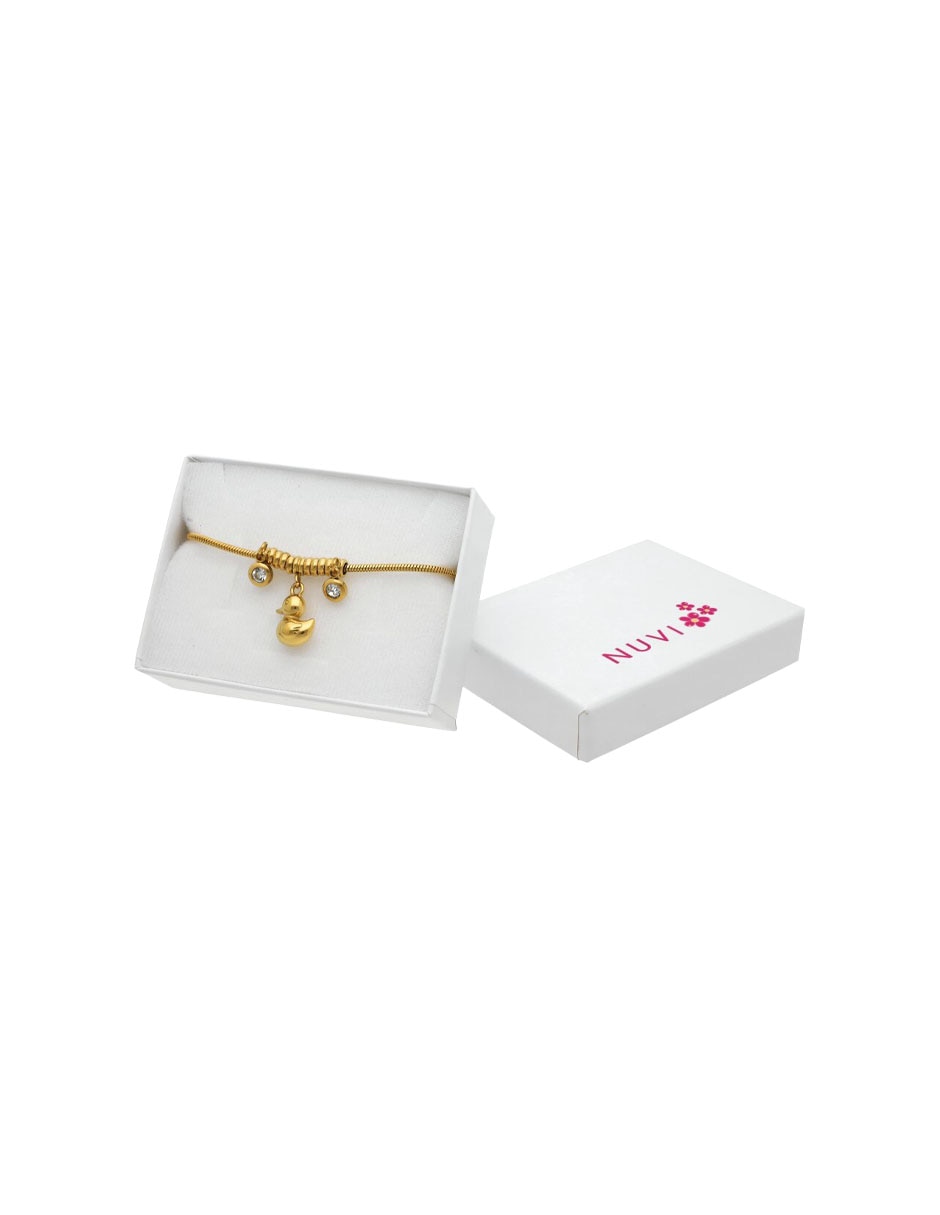 Pulsera nuvi con acabado pavé
