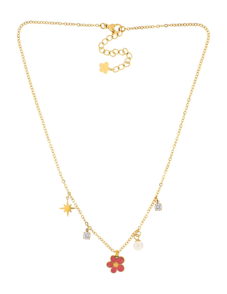 Collar Con Dije De Flor Nuvi