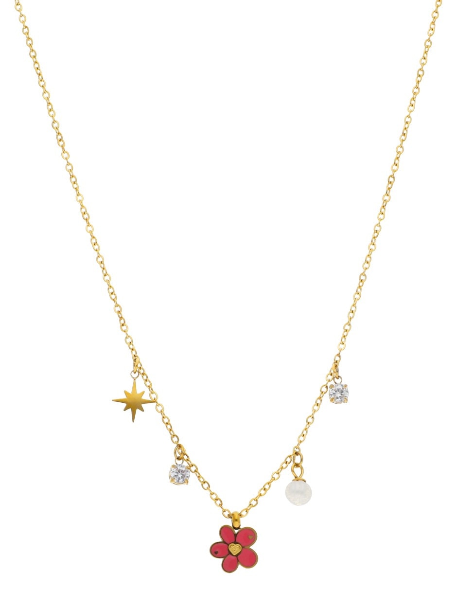 Collar Con Dije De Flor Nuvi