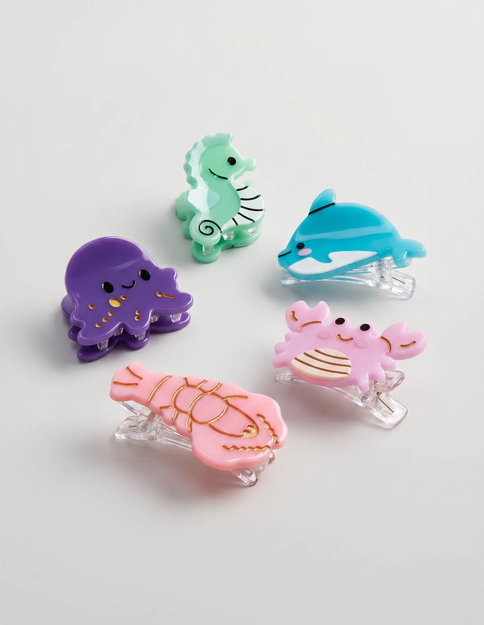 Set De Broches Para Cabello Con Acabado Brillante 2