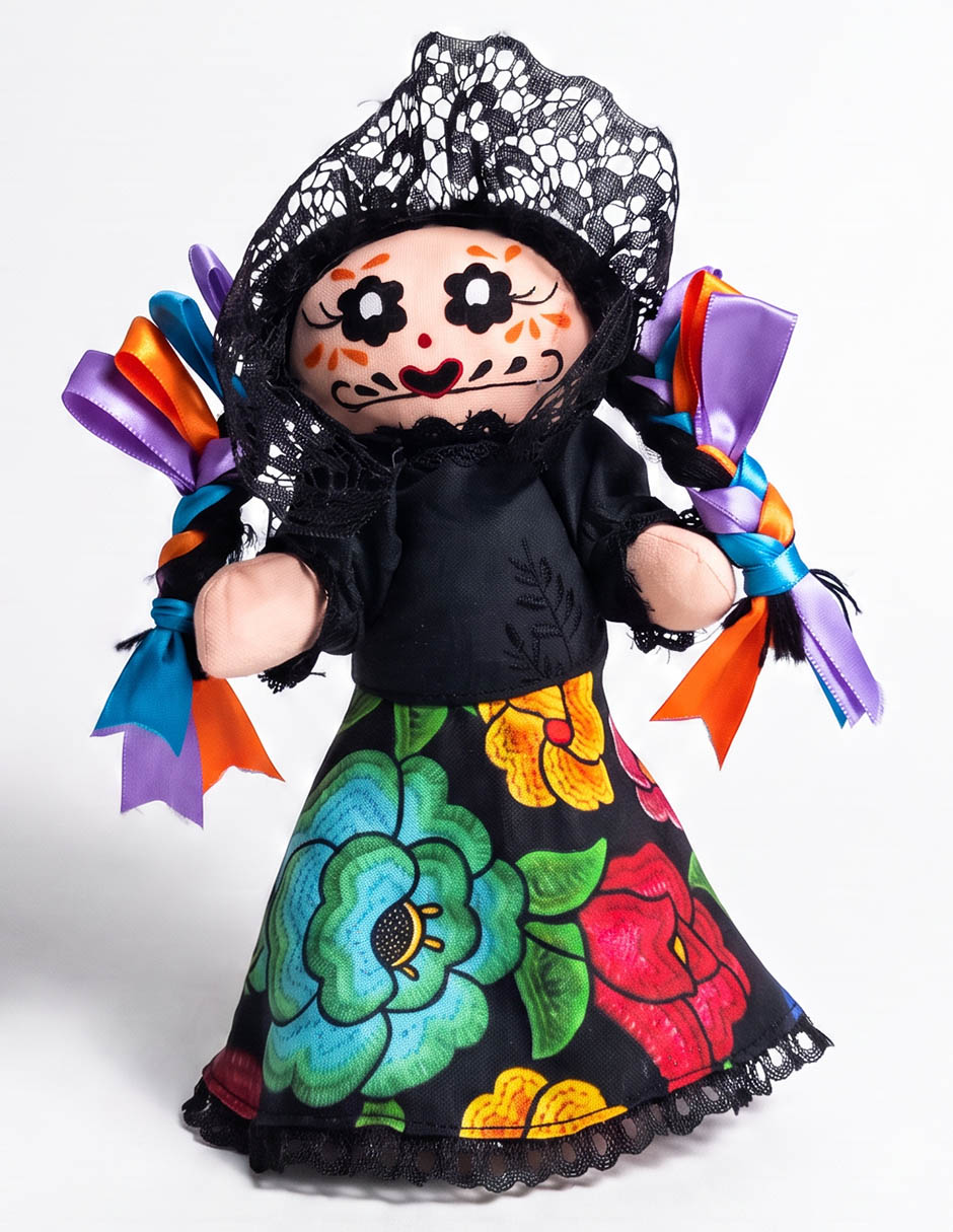 Figura decorativa con forma de catrina