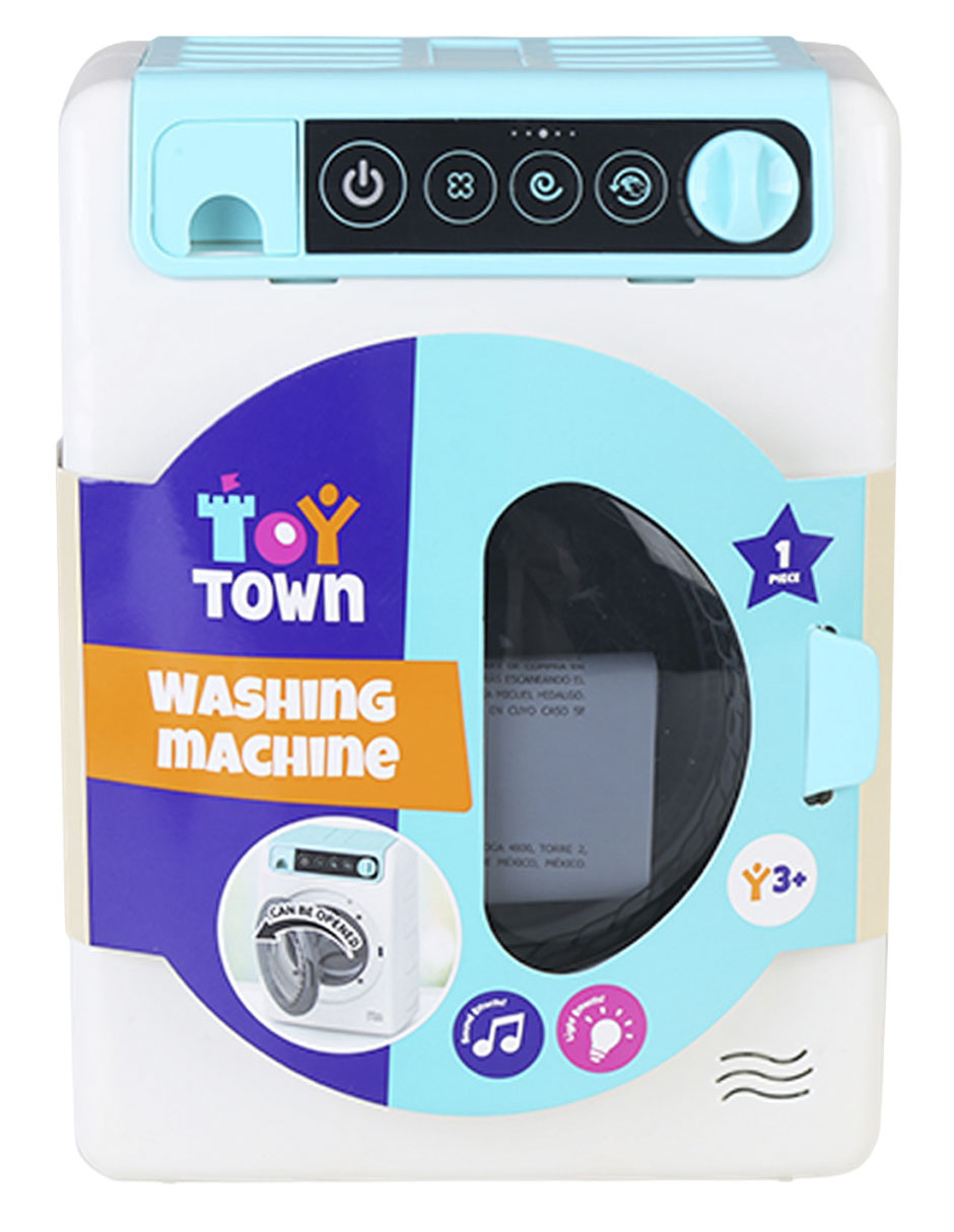 Lavadora con luz y sonido juego de rol para niños 5