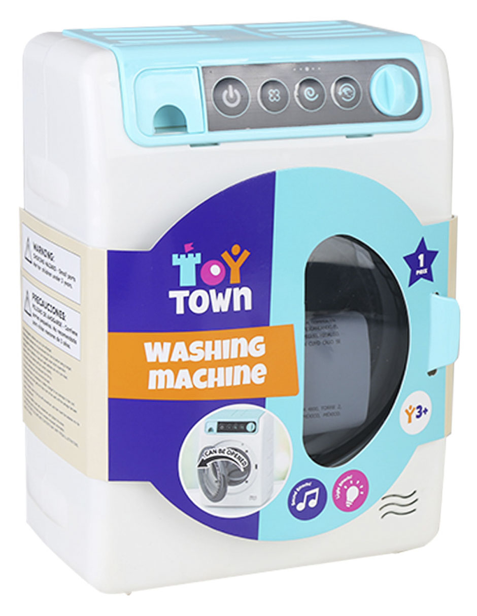 Lavadora con luz y sonido juego de rol para niños 4
