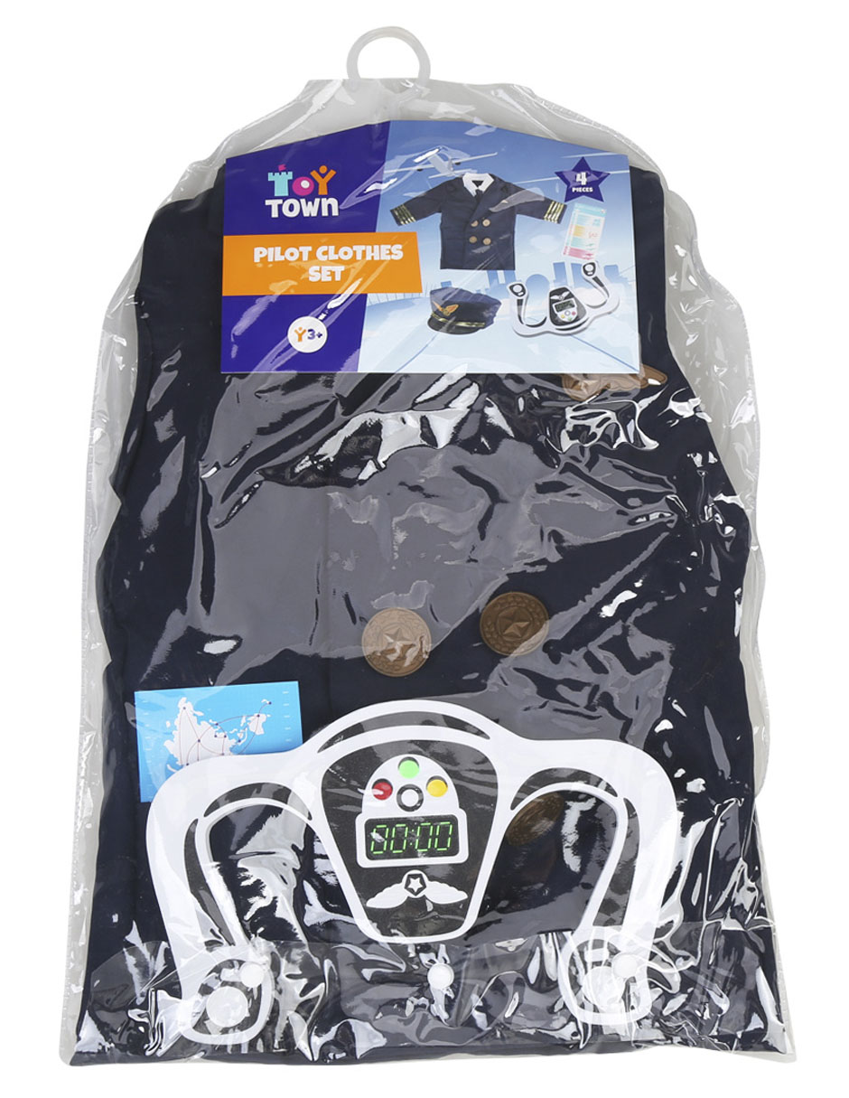 Set de ropa piloto juego de rol para niños 3