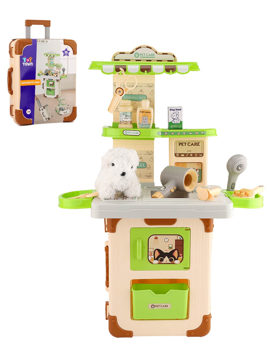 Suitcase pet care juego de rol para niños