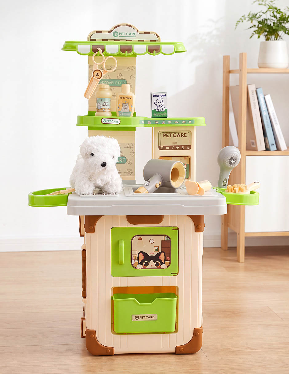 Suitcase pet care juego de rol para niños 7