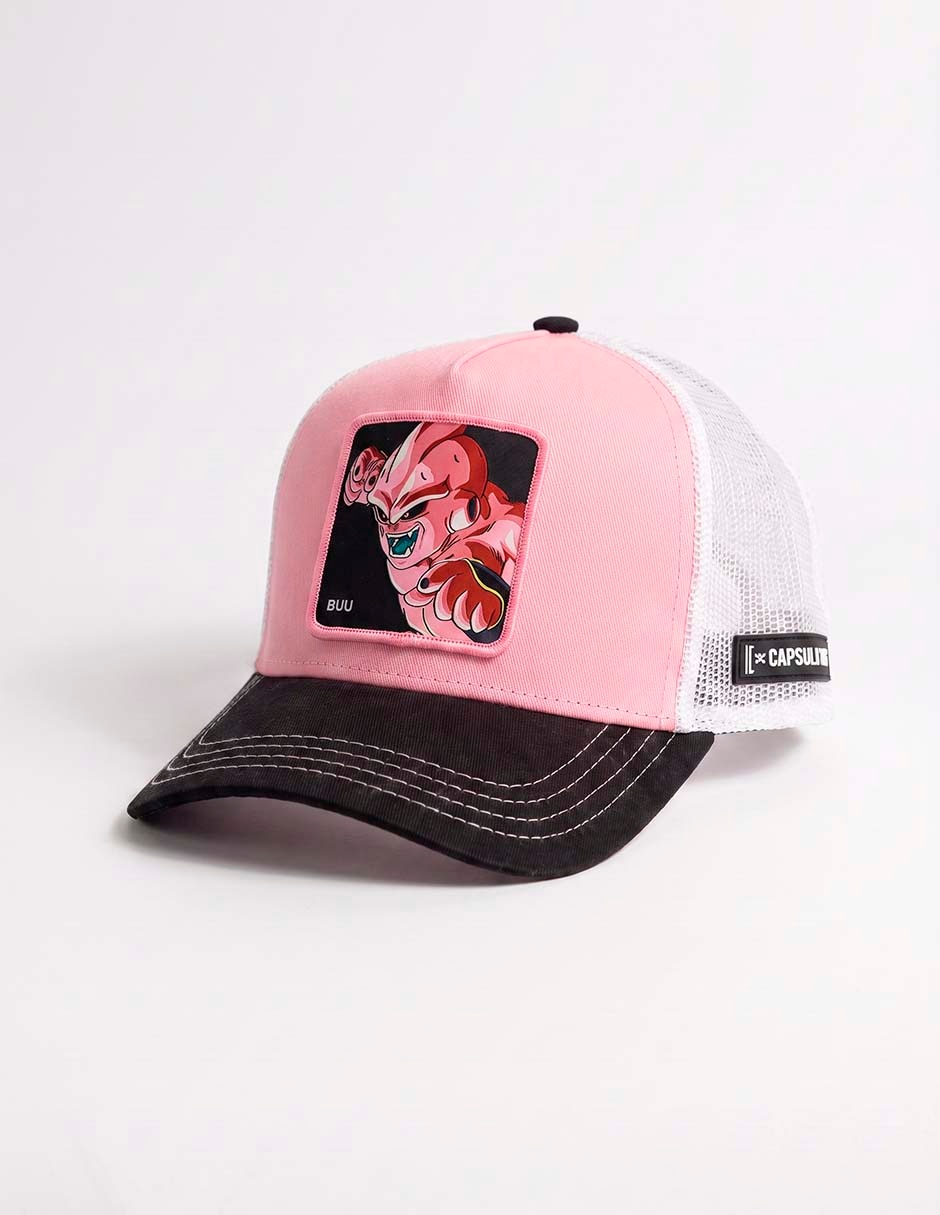 Gorra visera curva snapback casual majin buu para hombre
