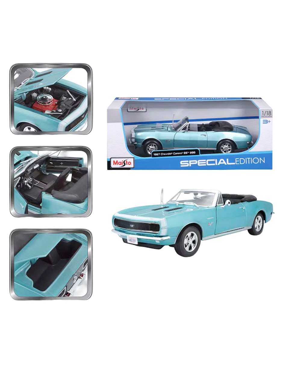 Vehículo a escala 1:18 1967 Chevrolet Camaro SS 396 Convertible 6