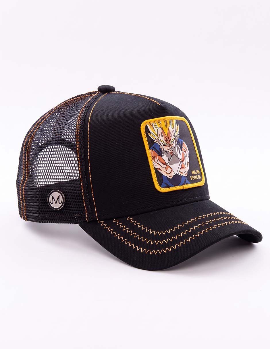 Gorra visera curva snapback casual dragon ball z majin vegeta para hombre