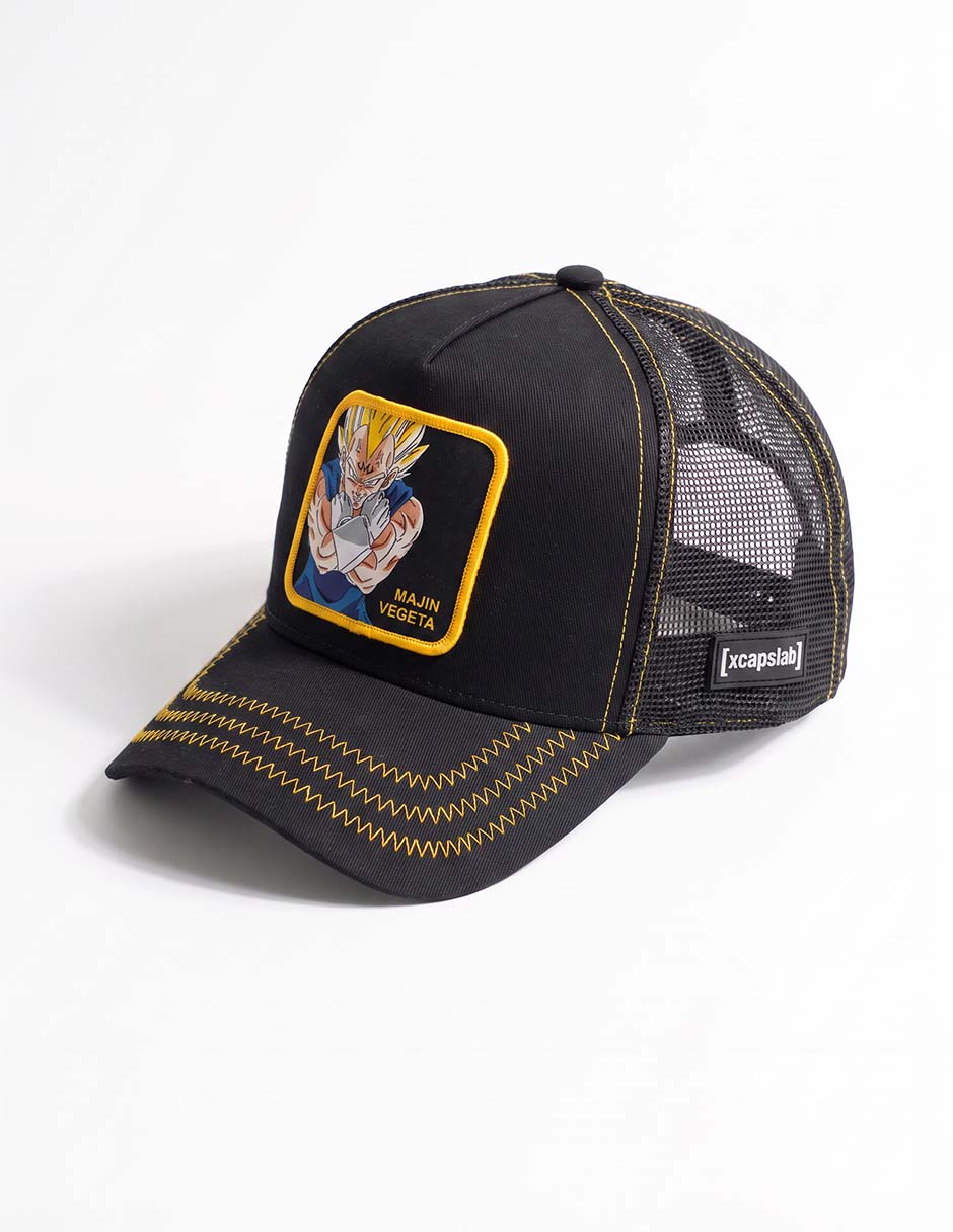 Gorra visera curva snapback casual dragon ball z majin vegeta para hombre 3