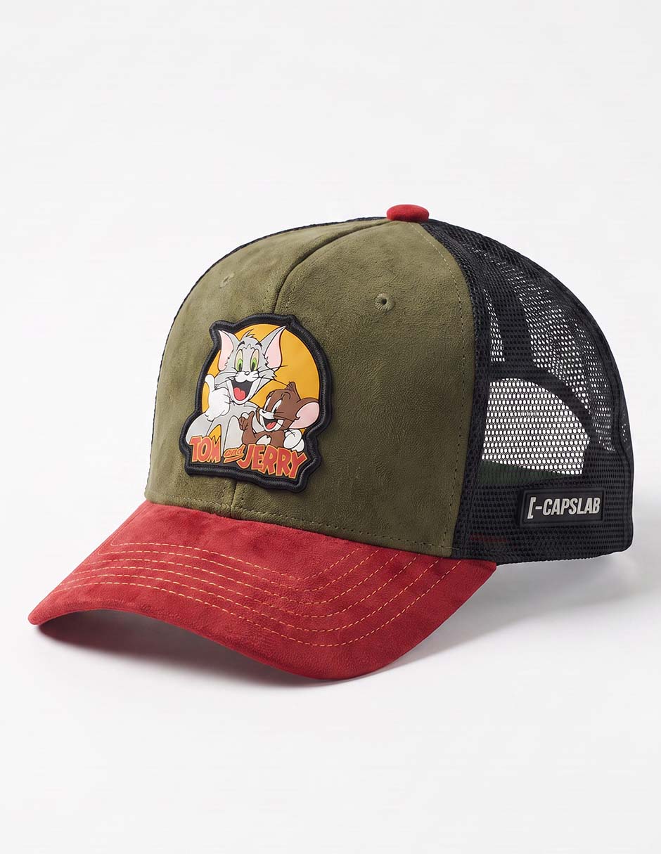 Gorra visera curva snapback casual Tom y Jerry para hombre 3