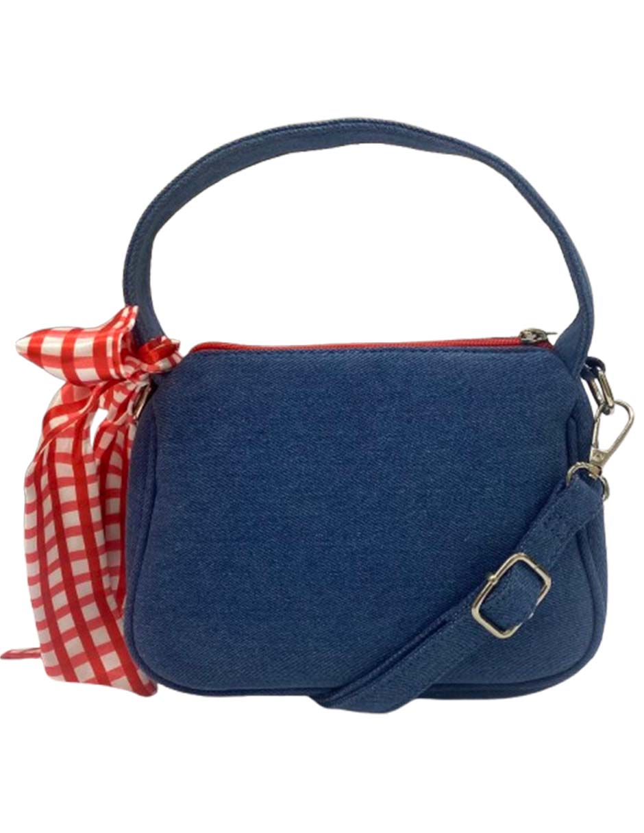 Bolsa crossbody pv de mezclilla niña 4