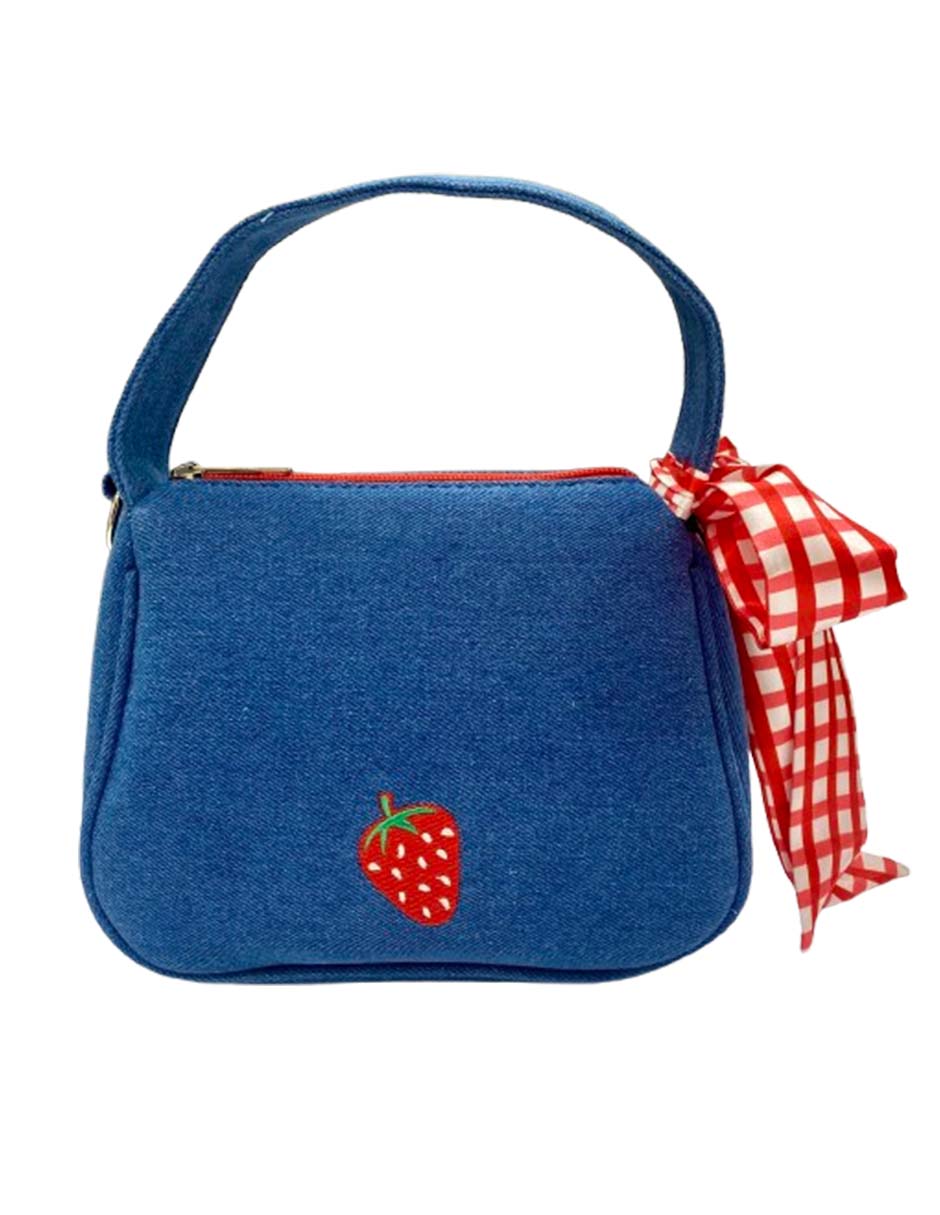 Bolsa crossbody pv de mezclilla niña