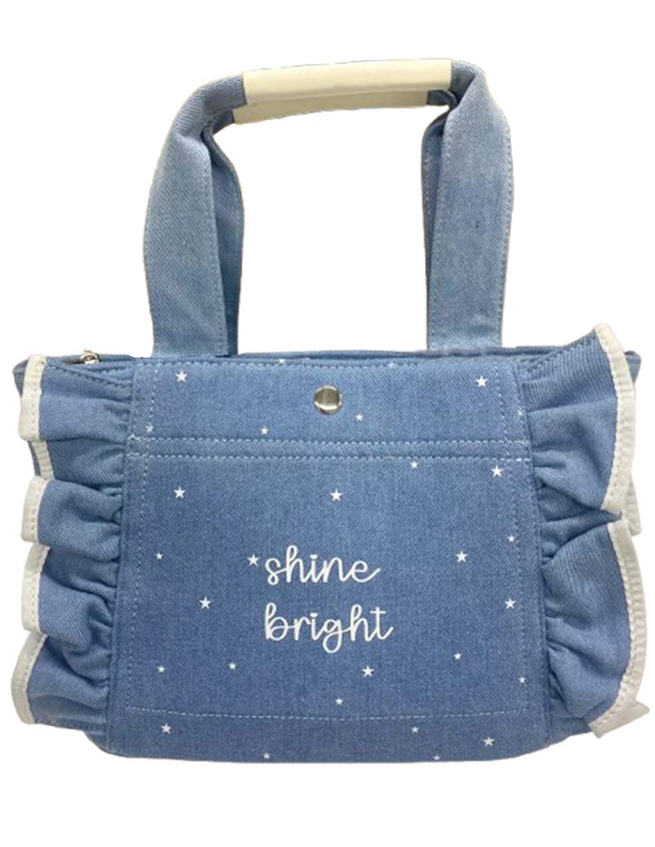 Bolsa tote pv de mezclilla mujer