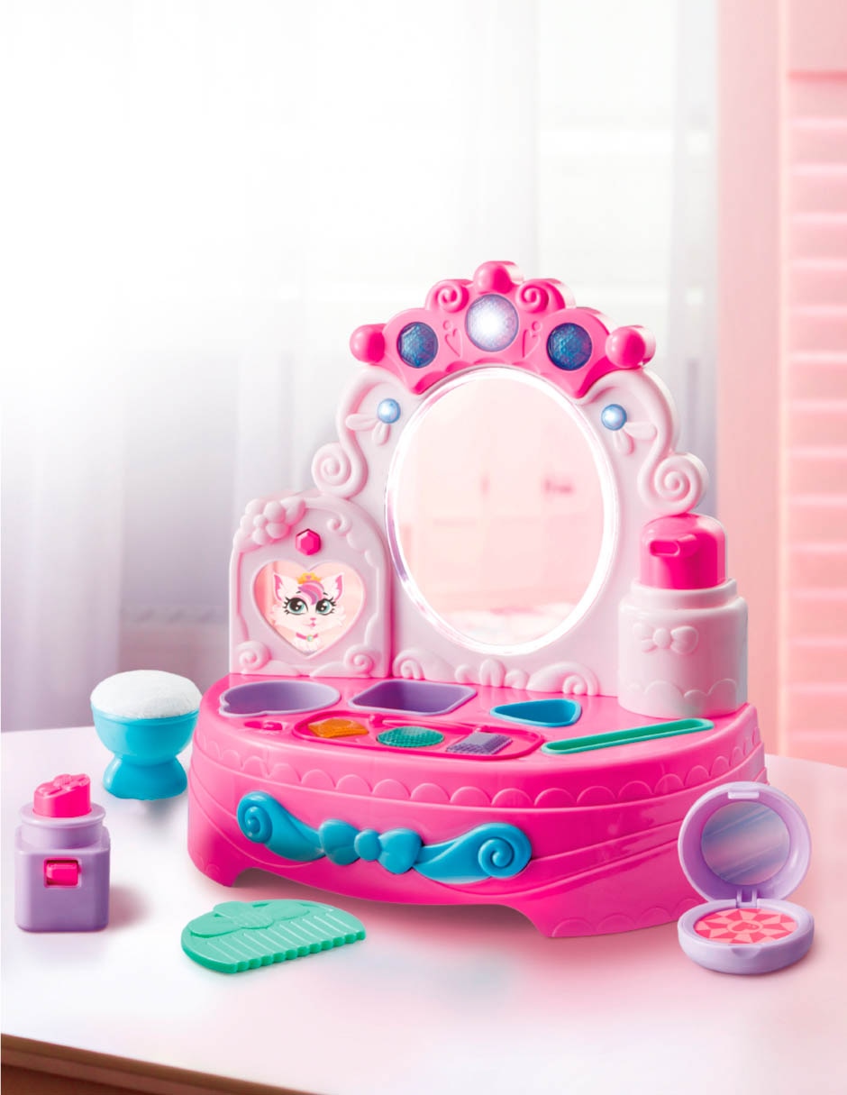 Set de tocador de juguete luxury vanity juego de rol para niños 2