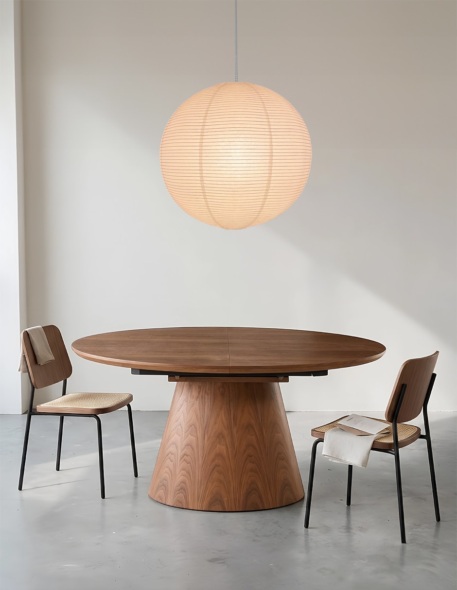 Mesa de comedor extensible armable oval 4