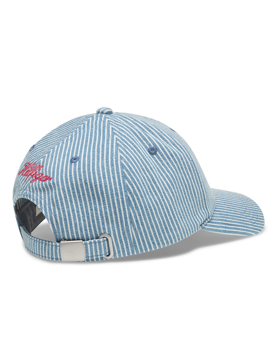 Gorra visera curva hebilla flag stripe niña 2