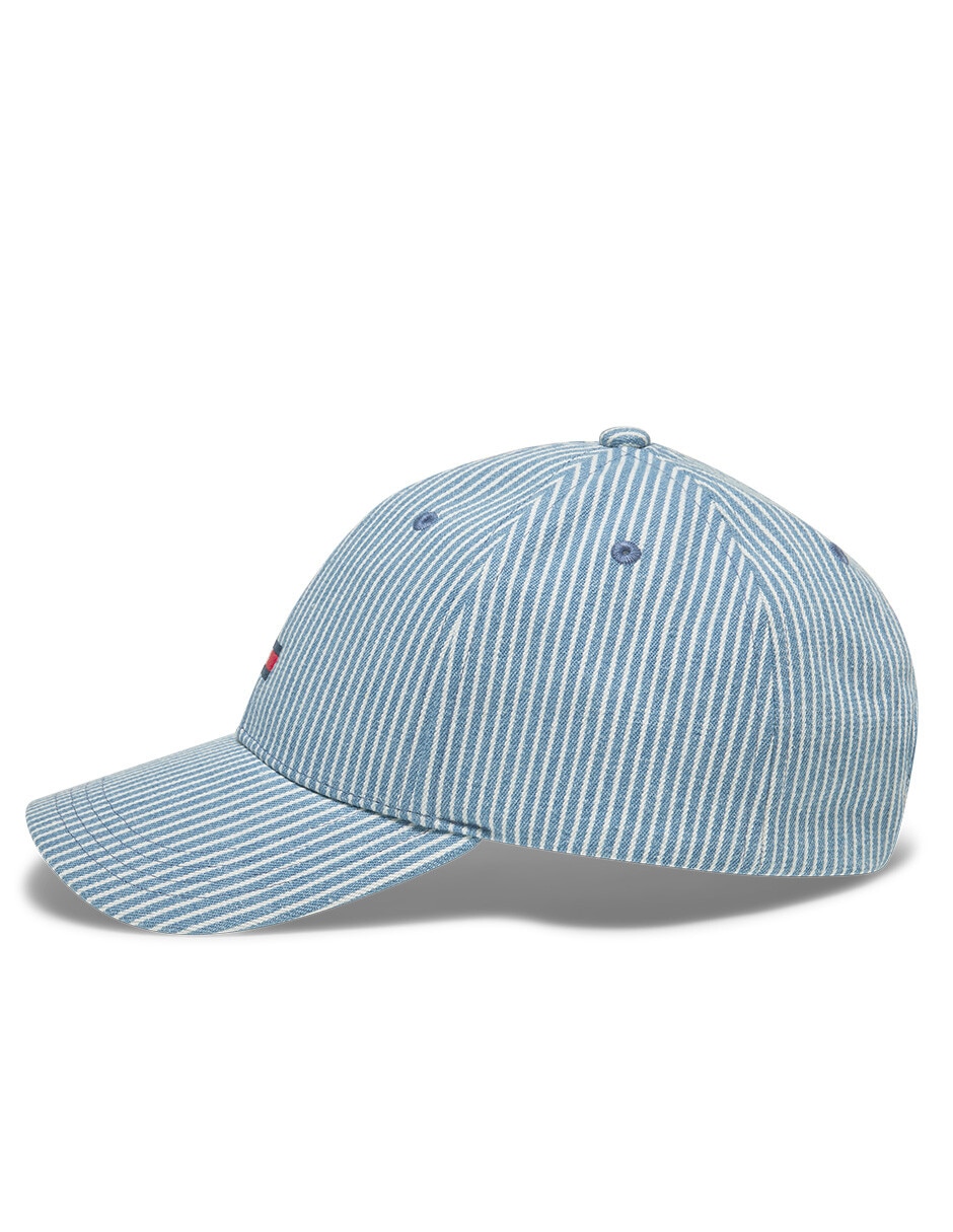 Gorra visera curva hebilla flag stripe niña 3