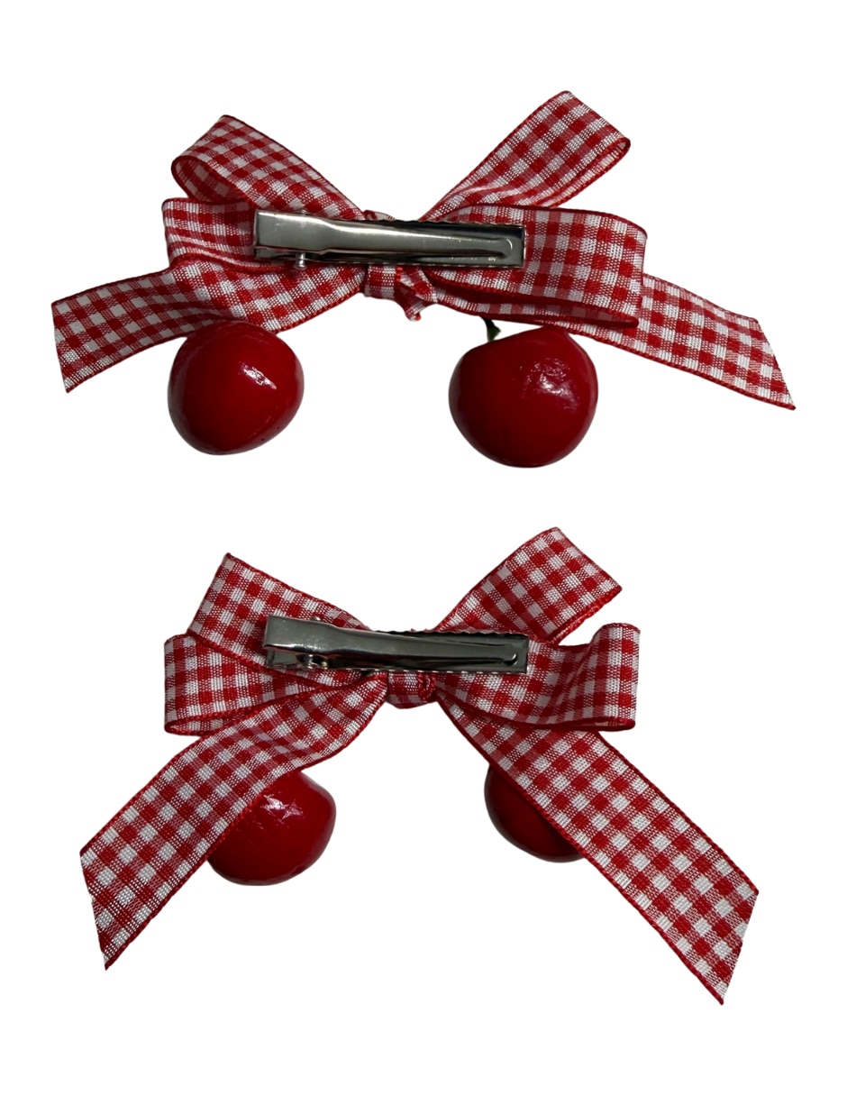 Set de 2 moños para cabello con aplicación broche 3