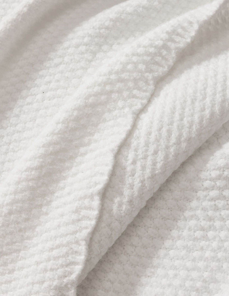 Cobija de tejido de punto Mini Scalloped 4