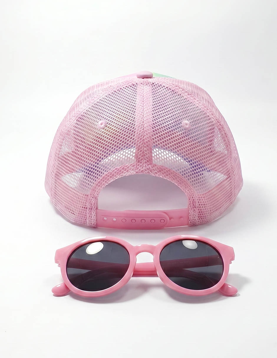 Gorra visera plana correa ajustable para niña 2