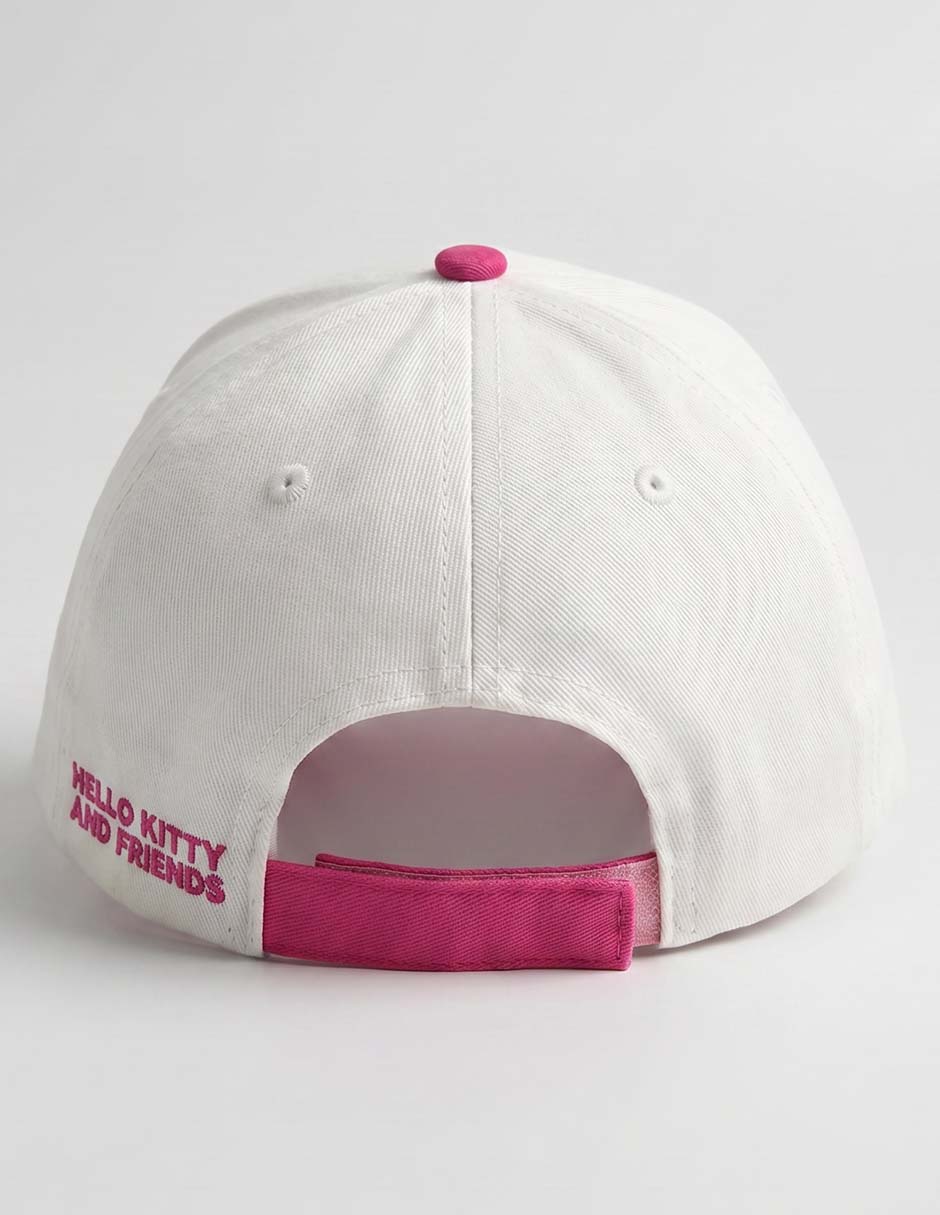 Gorra visera curva velcro Kuromi Hello Kitty My Melody para niña 3