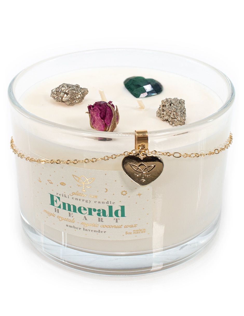 Kit de vela aromática Emerald Heart Home 3 piezas aroma lavanda 3