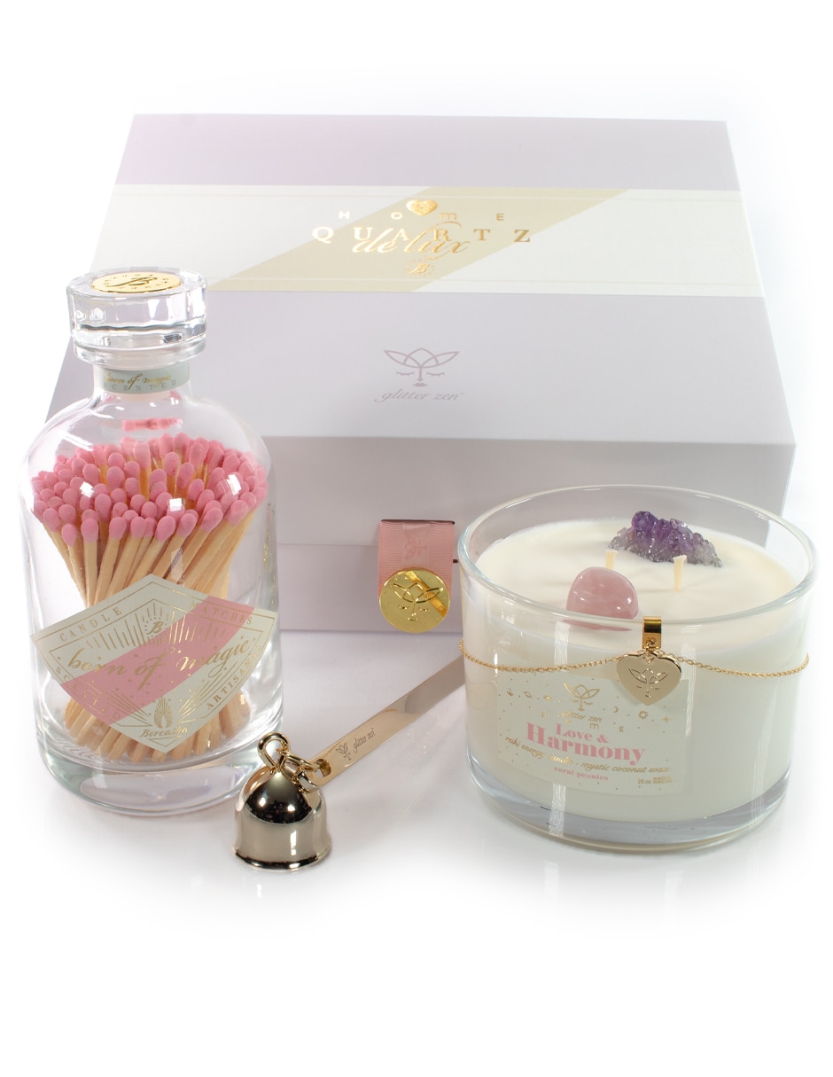 Kit de vela Love & Harmony Home 3 piezas aroma peonia