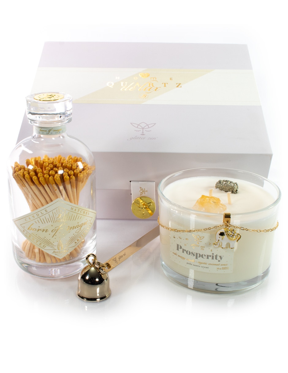 Kit de vela Home Prosperity 3 piezas aroma palo santo