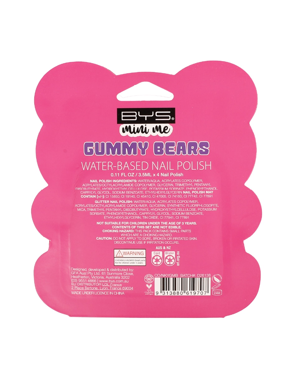Esmalte de uñas oso 3
