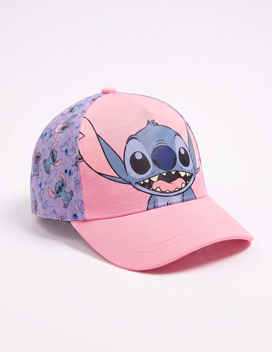 Gorra visera curva velcro Stitch para niña