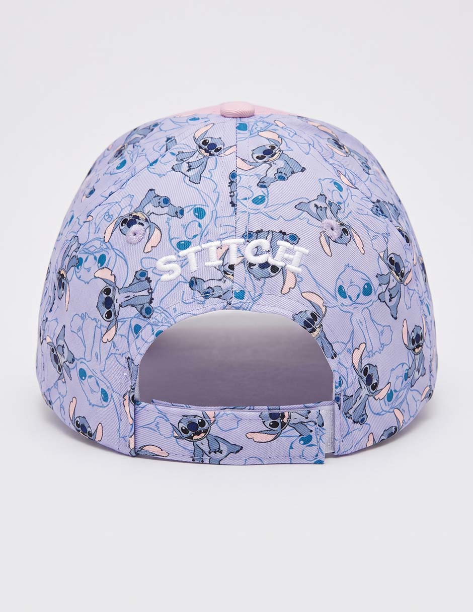 Gorra visera curva velcro Stitch para niña 3