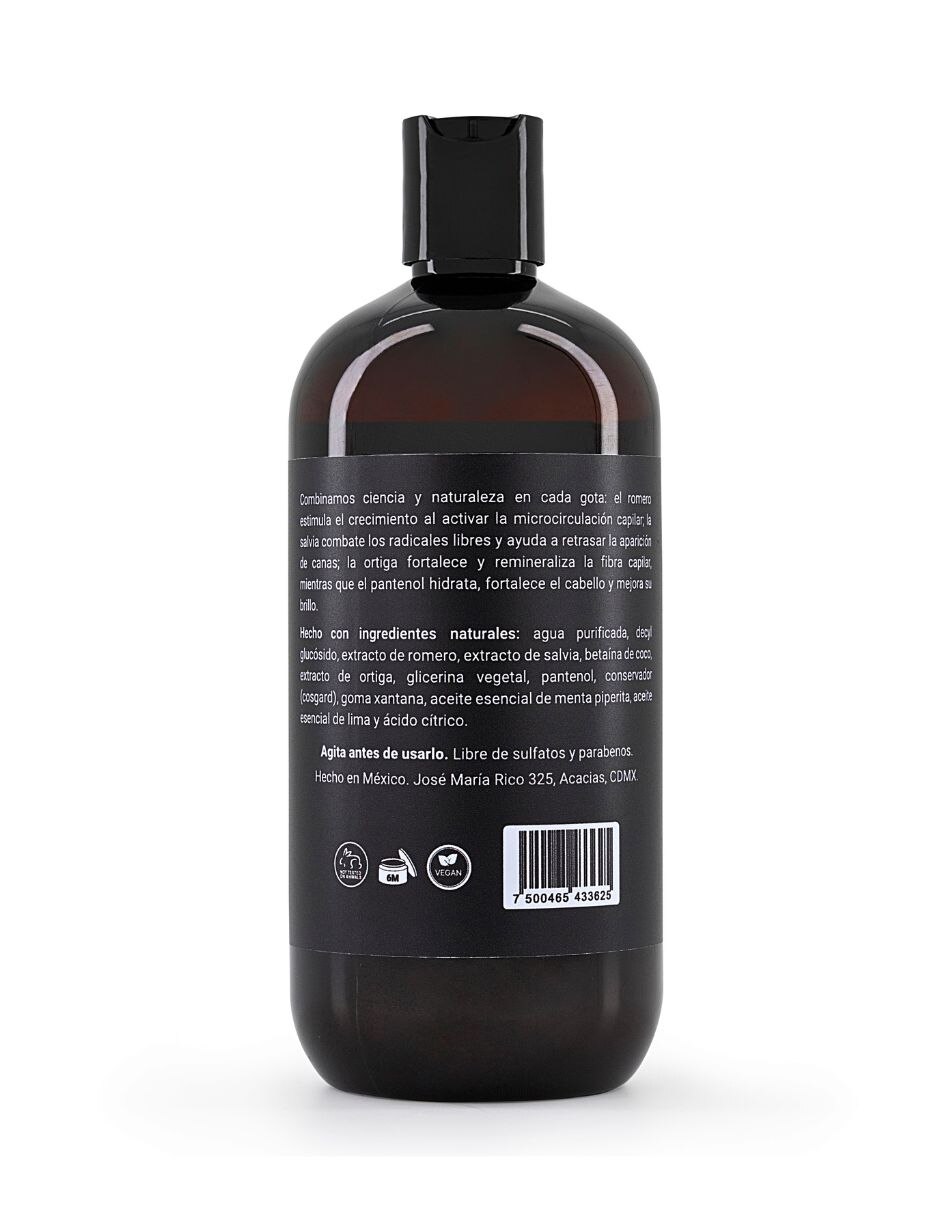 Shampoo para cabello Menta y Lima 480 ml 2