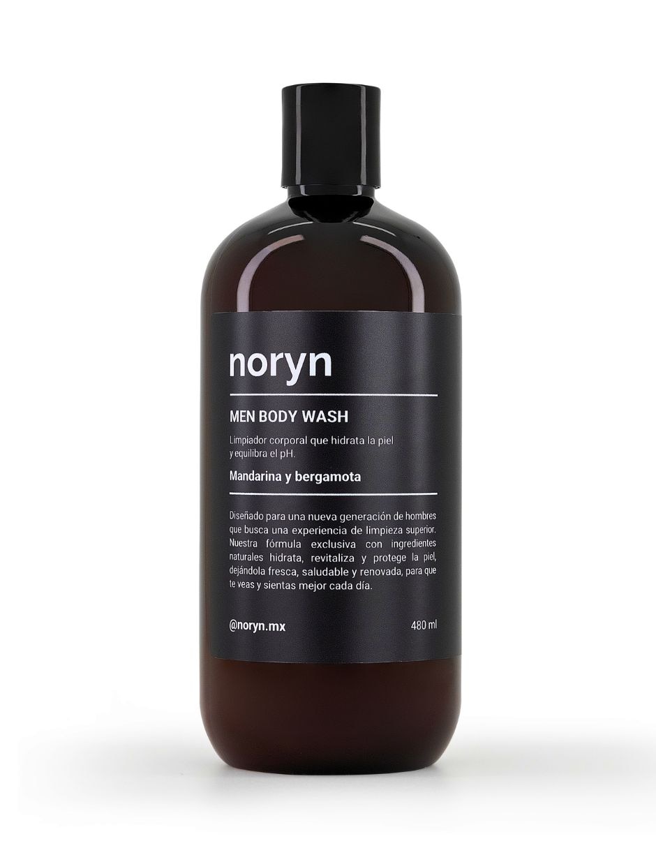 Jabón corporal - Men Body Wash Corporal Mandarina y Bergamota 480 ml Noryn