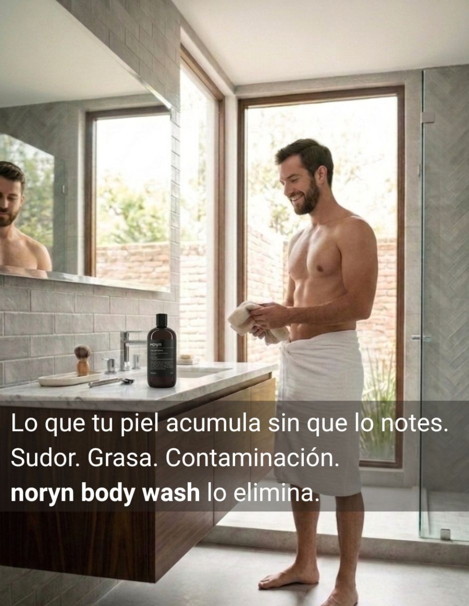 Jabón corporal - Men Body Wash Corporal Mandarina y Bergamota 480 ml Noryn 4
