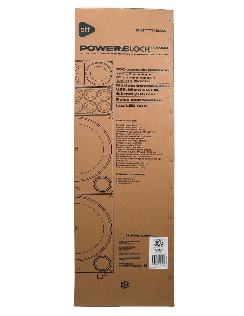 Bocina coloso bluetooth