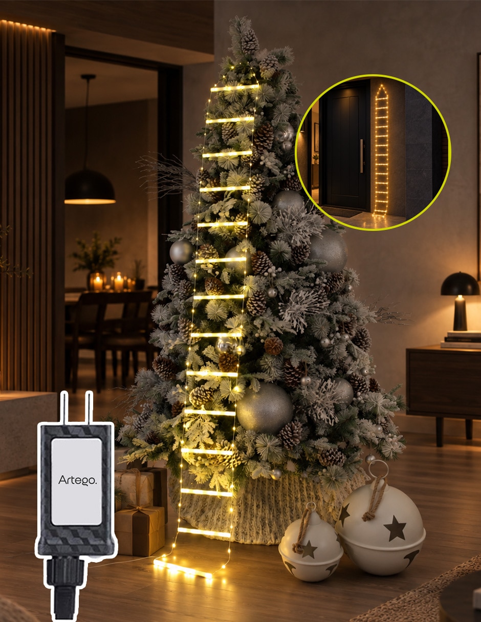 Serie luces de led Escalera Gradiente De Intensidad Adak con 170 focos