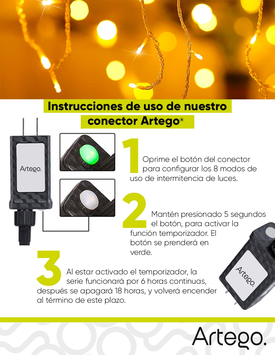Serie luces de led Escalera Gradiente De Intensidad Adak con 170 focos 5