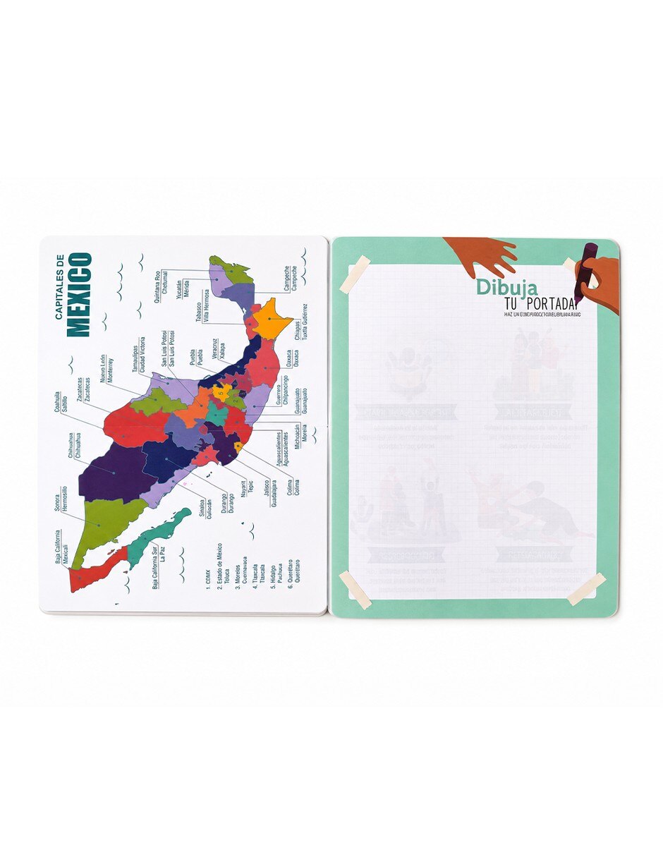Set cuaderno hoja rayada 2