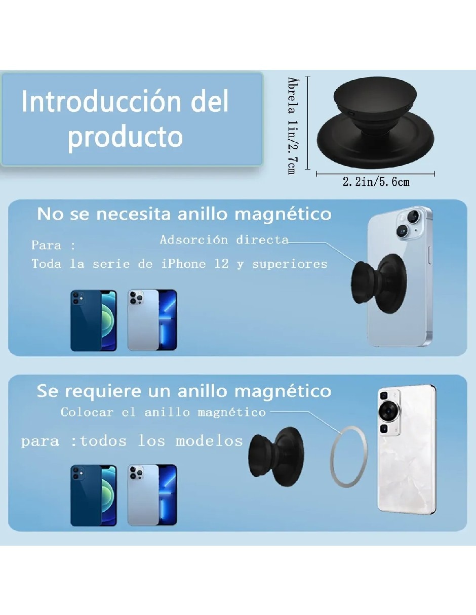 Pop socket transparente para celular 3